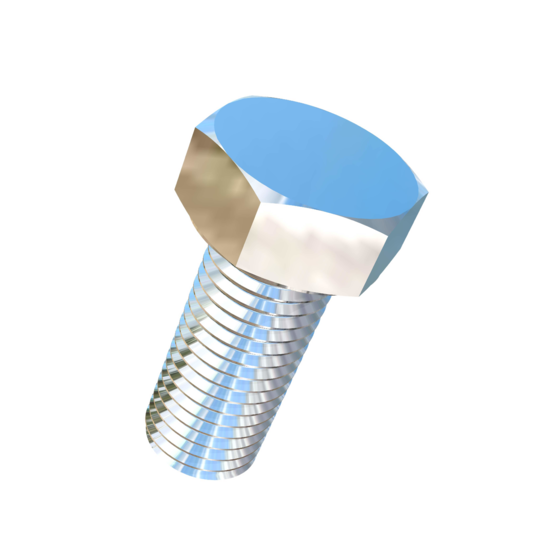 Titanium 7/8-9 X 2 UNC Allied Titanium Hex Head Bolt (No Dimple)
